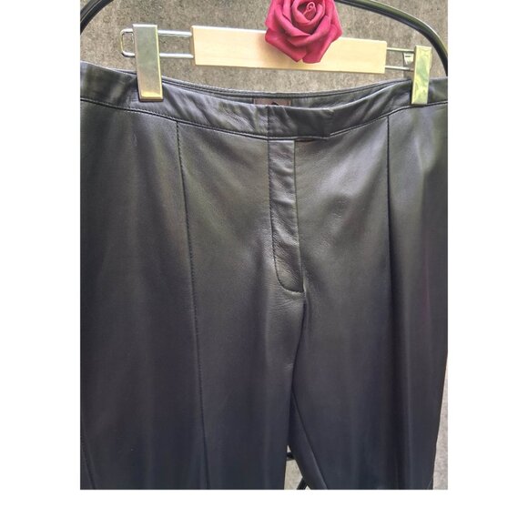 DANIER Italian soft Leather Pants size 8 - Picture 3 of 4